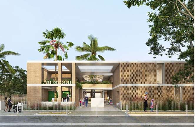 Plan pour la nouvelle entrée du Lycée Condorcet de Sydney