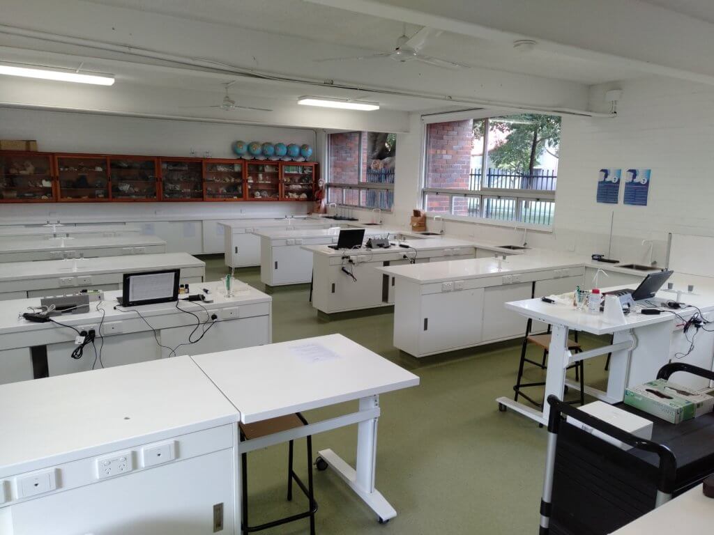 Science laboratory at International French School of Sydney
